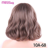 MISS WIG Short Water Wave Synthetic Hair 8Colors - Yrvan-Shop