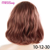 MISS WIG Short Water Wave Synthetic Hair 8Colors - Yrvan-Shop