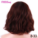 MISS WIG Short Water Wave Synthetic Hair 8Colors - Yrvan-Shop