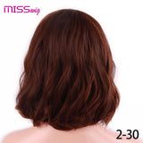 MISS WIG Short Water Wave Synthetic Hair 8Colors - Yrvan-Shop