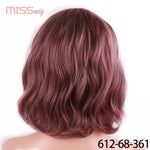 MISS WIG Short Water Wave Synthetic Hair 8Colors - Yrvan-Shop