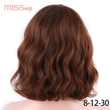 MISS WIG Short Water Wave Synthetic Hair 8Colors - Yrvan-Shop