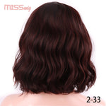 MISS WIG Short Water Wave Synthetic Hair 8Colors - Yrvan-Shop