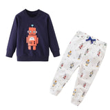 Children Winter Clothes Baby Boys Cartoon Clothing Sets Cute Rabbit Printed Warm Sweatsets for Baby Boys Girls Kids Clothes - Yrvan-Shop