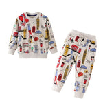 Children Winter Clothes Baby Boys Cartoon Clothing Sets Cute Rabbit Printed Warm Sweatsets for Baby Boys Girls Kids Clothes - Yrvan-Shop