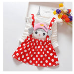 Baby Girls Dress Casual Kids Autumn Girl Clothes Polka Dots Dress - Yrvan-Shop