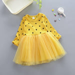 Baby Girls Dress Casual Kids Autumn Girl Clothes Polka Dots Dress - Yrvan-Shop