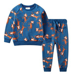 Children Winter Clothes Baby Boys Cartoon Clothing Sets Cute Rabbit Printed Warm Sweatsets for Baby Boys Girls Kids Clothes - Yrvan-Shop