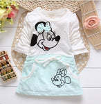 2018 New Summer Cotton Baby Girls Cartoon Long Sleeves Dress - Yrvan-Shop