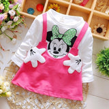 2018 New Summer Cotton Baby Girls Cartoon Long Sleeves Dress - Yrvan-Shop