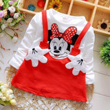 2018 New Summer Cotton Baby Girls Cartoon Long Sleeves Dress - Yrvan-Shop