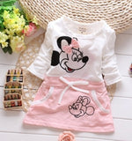 2018 New Summer Cotton Baby Girls Cartoon Long Sleeves Dress - Yrvan-Shop