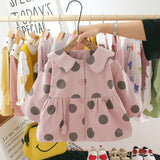 Baby Girls Dress Casual Kids Autumn Girl Clothes Polka Dots Dress - Yrvan-Shop