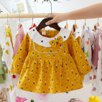 Baby Girls Dress Casual Kids Autumn Girl Clothes Polka Dots Dress - Yrvan-Shop