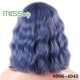 MISS WIG Short Water Wave Synthetic Hair 8Colors - Yrvan-Shop