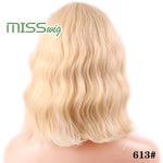 MISS WIG Short Water Wave Synthetic Hair 8Colors - Yrvan-Shop