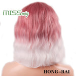 MISS WIG Short Water Wave Synthetic Hair 8Colors - Yrvan-Shop