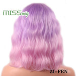 MISS WIG Short Water Wave Synthetic Hair 8Colors - Yrvan-Shop