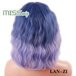 MISS WIG Short Water Wave Synthetic Hair 8Colors - Yrvan-Shop