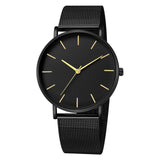 Luxury Watch Men Mesh Ultra-thin Stainless Steel Quartz Wrist Watch Male Clock reloj hombre relogio masculino Free Shipping - Yrvan-Shop