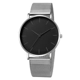 Luxury Watch Men Mesh Ultra-thin Stainless Steel Quartz Wrist Watch Male Clock reloj hombre relogio masculino Free Shipping - Yrvan-Shop