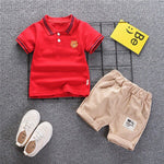 Bibicola summer baby boys clothing sets children boys tops+pants 2 pcs suits kids gentleman casual clothes boys tracksuits set - Yrvan-Shop