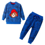 Children Winter Clothes Baby Boys Cartoon Clothing Sets Cute Rabbit Printed Warm Sweatsets for Baby Boys Girls Kids Clothes - Yrvan-Shop