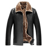 Winter Fur Leather Jacket Mens Plus Size 5XL Suede Leather Jackets Men Faux Fur Thick Warm Long Suede Jacket - Yrvan-Shop