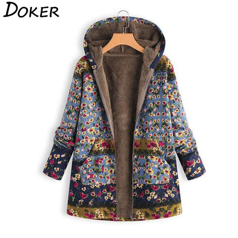 Autumn Winter Women Warm Hoodies Jacket Zipper - Yrvan-Shop