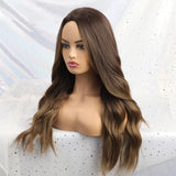 TINY LANA  Long Synthetic Wigs Ombre Brown Blonde - Yrvan-Shop