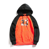 Men's Hooded Casual splice Print Hedging Fleece - Yrvan-Shop