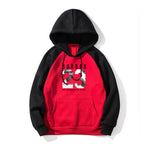 Men's Hooded Casual splice Print Hedging Fleece - Yrvan-Shop