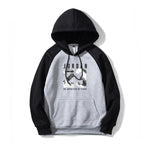 Men's Hooded Casual splice Print Hedging Fleece - Yrvan-Shop