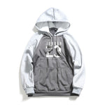 Men's Hooded Casual splice Print Hedging Fleece - Yrvan-Shop