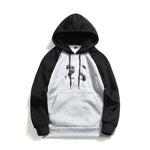 Men's Hooded Casual splice Print Hedging Fleece - Yrvan-Shop