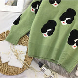 Winter Knitted O-Neck Print Women's Sweaters - Yrvan-Shop