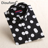 Polka Dot Blouse Long Sleeve Shirt For Women - Yrvan-Shop