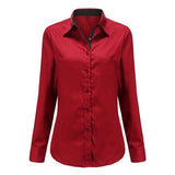 Polka Dot Blouse Long Sleeve Shirt For Women - Yrvan-Shop