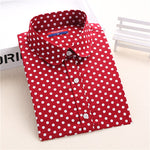 Polka Dot Blouse Long Sleeve Shirt For Women - Yrvan-Shop