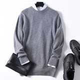 Autumn Winter Authentic Cashmere Sweater Men's 100% Casual - Yrvan-Shop