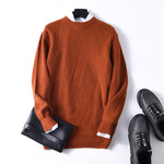 Autumn Winter Authentic Cashmere Sweater Men's 100% Casual - Yrvan-Shop