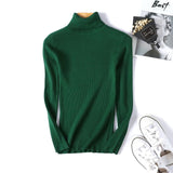 Women Knitted Turtleneck Sweater VEST Soft polo-neck Jumper - Yrvan-Shop