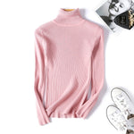 Women Knitted Turtleneck Sweater VEST Soft polo-neck Jumper - Yrvan-Shop