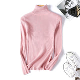 Women Knitted Turtleneck Sweater VEST Soft polo-neck Jumper - Yrvan-Shop