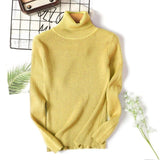 Women Knitted Turtleneck Sweater VEST Soft polo-neck Jumper - Yrvan-Shop