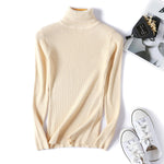 Women Knitted Turtleneck Sweater VEST Soft polo-neck Jumper - Yrvan-Shop