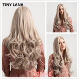 TINY LANA  Long Synthetic Wigs Ombre Brown Blonde - Yrvan-Shop