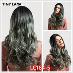 TINY LANA  Long Synthetic Wigs Ombre Brown Blonde - Yrvan-Shop