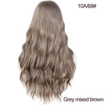 Long Mix Brown Womens Wigs - Yrvan-Shop