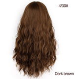 Long Mix Brown Womens Wigs - Yrvan-Shop